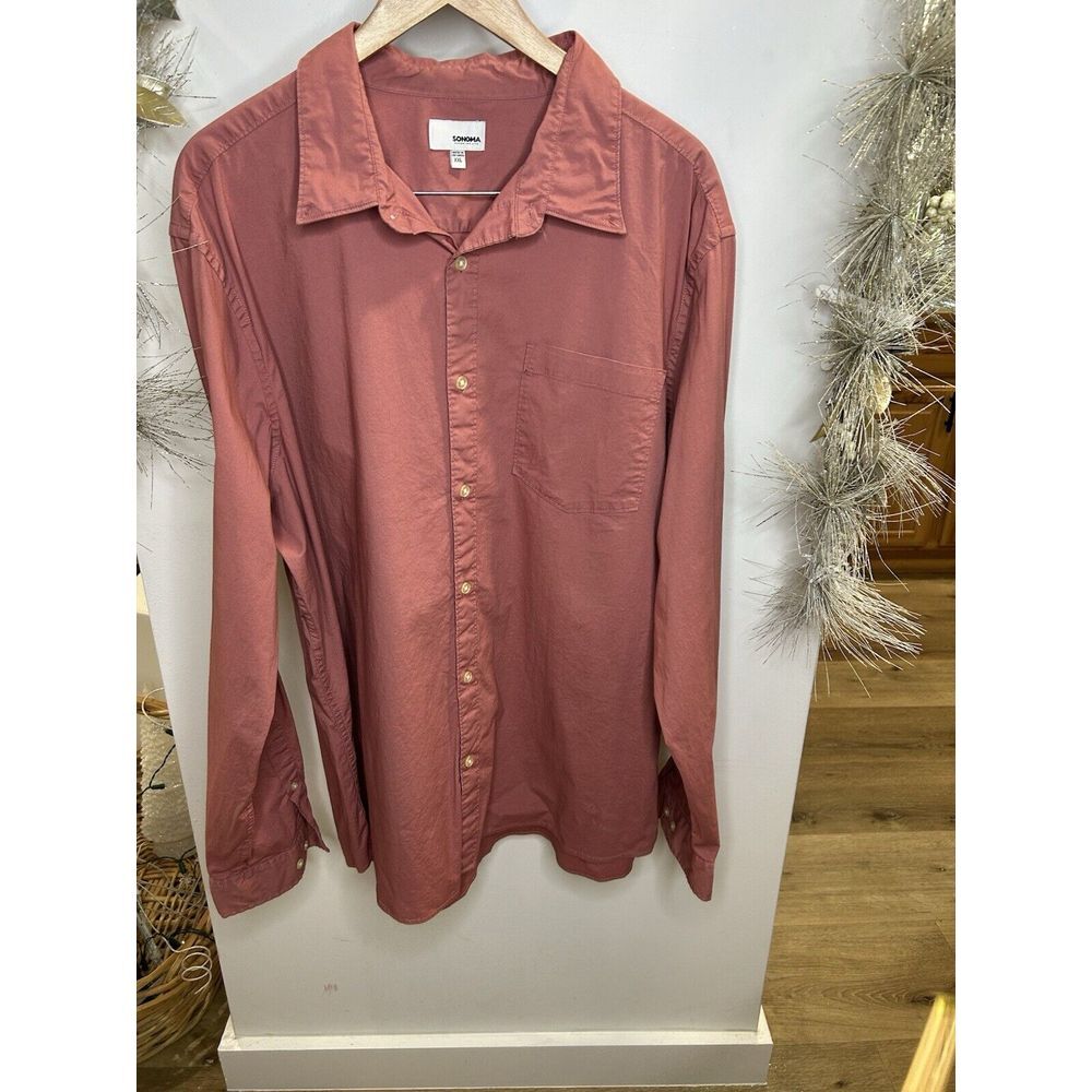 Sonoma Cotton‎ Button Up Shirt Men size XXL
